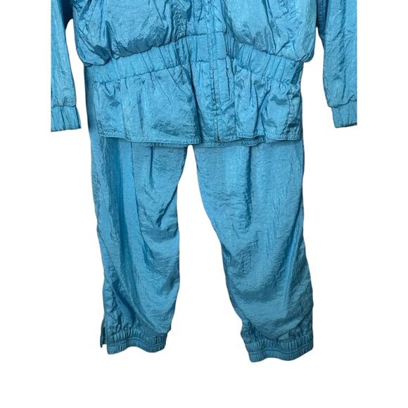 Vintage PUMA Swish Blue Lined Windsuit Jacket & Pants Women's Large - Picture 4 of 13